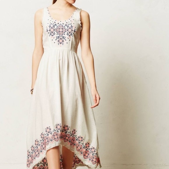 Anthropologie holding horses embroidered summer dress - Picture 1 of 7